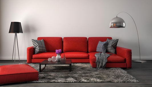 Come abbinare un divano rosso
